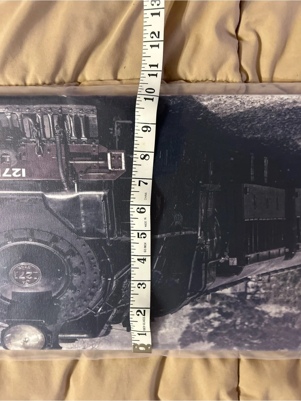 Vintage Steam Train Wall Art - Black & White Home Wall Decor